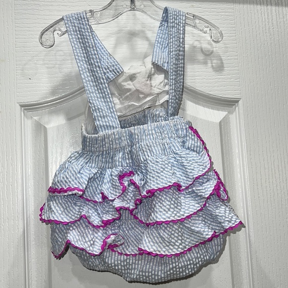 Lil Cactus Spring Easter 🐰 Romper Seersucker Bunny Size 18-24 Months - Picture 2 of 7